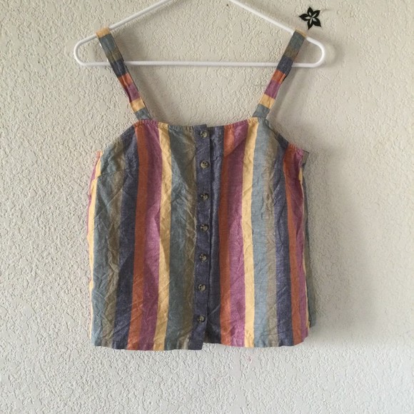 J. Crew Tops - J.crew rainbow tank